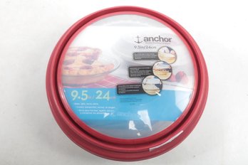 Anchor Hocking 9 1/2' Glass Pie Plate With Cover - Bake, Take, Serve, Store - New