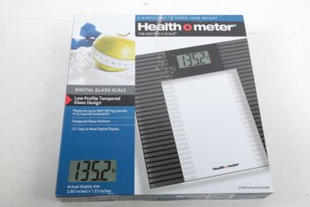 Health O Meter Digital Glass Scale 1.2' Easy Read Display - New