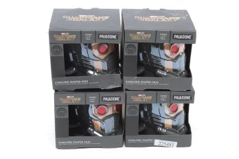 Set Of 4 Paladone  Marvel Guardians Of The Galaxy Starlord Shaped Coffee Mug