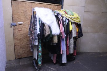 Huge Lot Of Vintage Clothes: 1930s - 1980s & Vtg Hoop Skirt