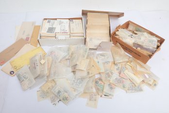 Large Assorted Lot Of Cancelled Foreign & Some US Stamps