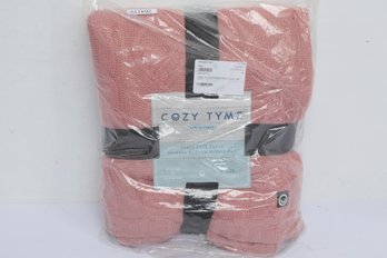 Cozy Tyme Cable Knit Decorative Throw 50' X 60'