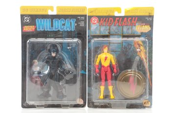 2 VTG D.C. Direct Action Figures: Kid Flash & Wildcat