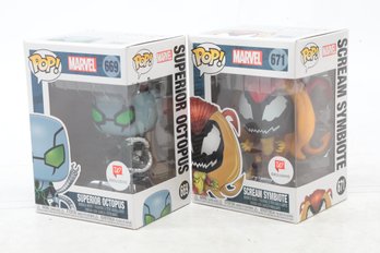 2 FUNKO POPs! Scream Symbiote & Superior Octopus