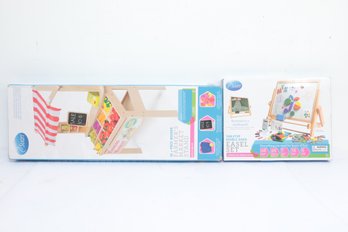 Pair Of Svan Playsets Farmers Market Stand And Tabletop Double Sided Easel
