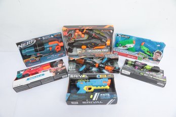 Assorted New Toy Foam Dart Guns And Blasters Including Nerf