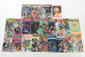 Grouping Of Assorted Comic Books: Spiderman, Zombie-o-Rama, Dark Knight & More