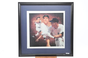 Mickey Mantle Autographed Danny Day Print #356/536 With Upper Deck Cert.