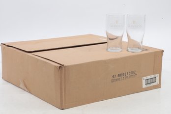 Lot Of 35 Guinness Glasses Very Nice Quality Retail $700 For The Case