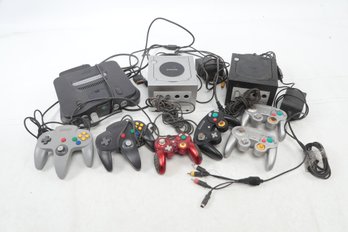 Nintendo Game Cube And Nintendo 64 Console Lot
