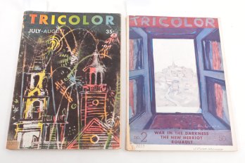Tricolor Magazine Lot: July August 1945 Volume III Number 16 And No. 2 War In The Darkness Rouault