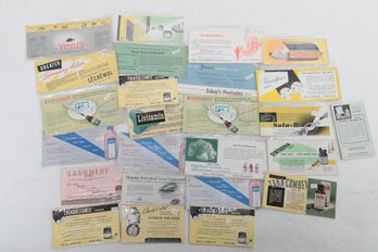 Medical Ephemera Advertising  Ink Blotters -- Archival Collection, Part 1