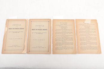 Paranormal  Cases Journal Of The Society For Psychical Research, Vol. VIII Nos. CXXXIX & CXLIII, 1897