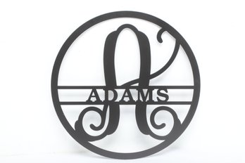 Adams Metal Wall Sign