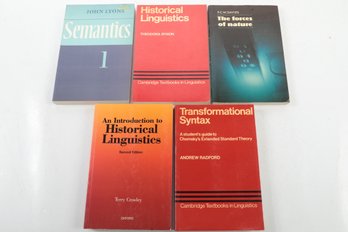 Vintage Scholarly Book Lot Linguistics, Semantics, Etc.