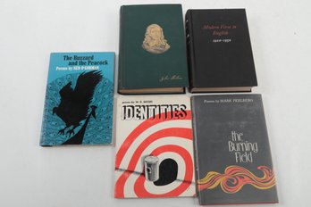 Vintage Scholarly Literature  Book Lot: Poetry