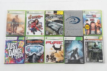Lot Of 9 Xbox 360 Video Game