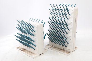 2 Sets: Laboratory Glassware Air Drying Rack (Bel-Art-Lab Aire II)