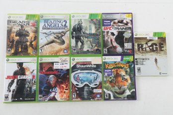 Lot Of 9 Xbox 360 Video Game