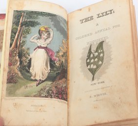 The Lily, A Colored Annual For 1831, New York, R. Schoyer, Hand-colored Plates, Presentation Copy