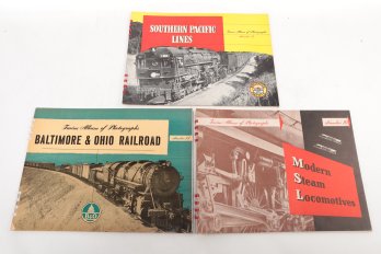 Railroads Trains Album Of Photographs  B&O Railroad, Southern Pacific, Modern Steam, Comb Binding
