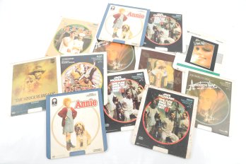 RCA Videodiscs Lot Annie Blazing Saddles MASH One Flew Over The Cuckoos Nest Apocalypse Now