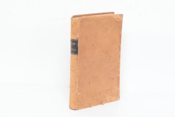 BINDING 1849 SCHOOL BOOK Davies Elementary Algebra First Principles Science NY Barnes