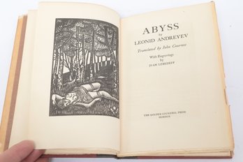 1929 Golden Cockerel Press  Leonid Andreyev,  Abyss, Engravings By Ivan Lebedeff