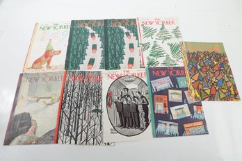 VINTAGE NEW YORKER COVERS  XMAS NEW YEARS