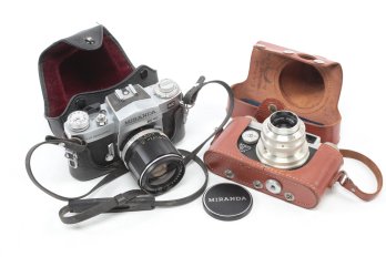 Lot Of 2 Vintage Cameras Miranda & Argus