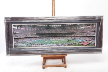 Framed Patriots Stadium Print Signed By Adam Vinatieri