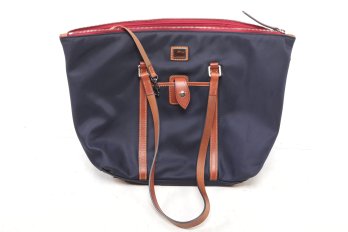 Dooney & Bourke Wayfarer Camden Nylon Zip Tote In Navy
