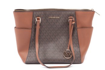 Michael Kors Monogrammed Purse In Brown