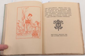 LGBTQ 1893 Privately Printed The Decadent Limited