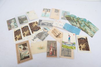 Vintage Travel Post Cards & Mixed Meriden, CT & Other Ephemera