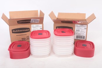 Rubbermaid 16-Piece Food Storage Containers With Lids And Steam 8 Five Cups And 8 Three Cups