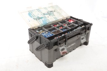 Husky Tool Box Loade With Electrical Supplies