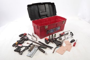 Stack On Tool Box  With Assorted Tools