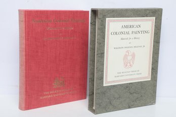 Art History American Colonial Painting Materials For A History 1959 HC Slipcase Illustrated Scholarly Books