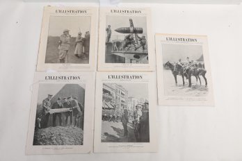 WWI Illustrated Magazine 5 Issues Striking Full-page Plates