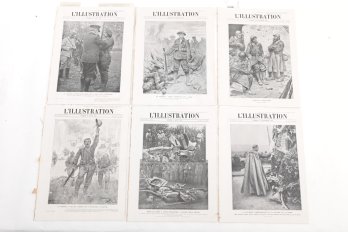 ILLUSTRATED MAGAZINES WWI Issues With Full-Page Portraits & Battle Scenes
