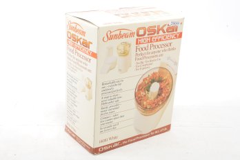 Sunbeam Oskar High Efficiency Food Processor Never Used