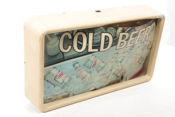 Vintage Miller High Life Beer Advertisement Sign