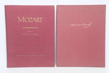 Classical Music Scholarship: Mozart Neue Ausgabe Smtlicher Werke 2-Volume Scholarly Score Set, 1958 & 1963 HC