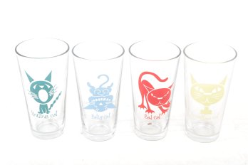 4pc Cat Drinking Glasses