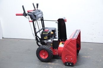 New: Powersmart 7 1/2' HP 2 Stage Electric Start Snow Blower W/Heated Hand Grips & Headlight