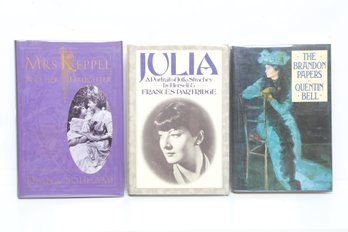 Bloomsbury & Edwardian Biography: Diana Souhami, Julia Strachey, Quentin Bell, 3 HC DJ Volumes