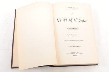 1902 The History Of The Valley Of Virginia