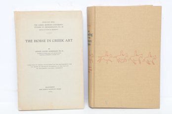 Equine History & Training: The Horse In Greek Art (1943) And Schooling Of The Western Horse, Illustrated HC