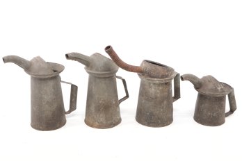 Lot Of Vintage Oil Can Pourers